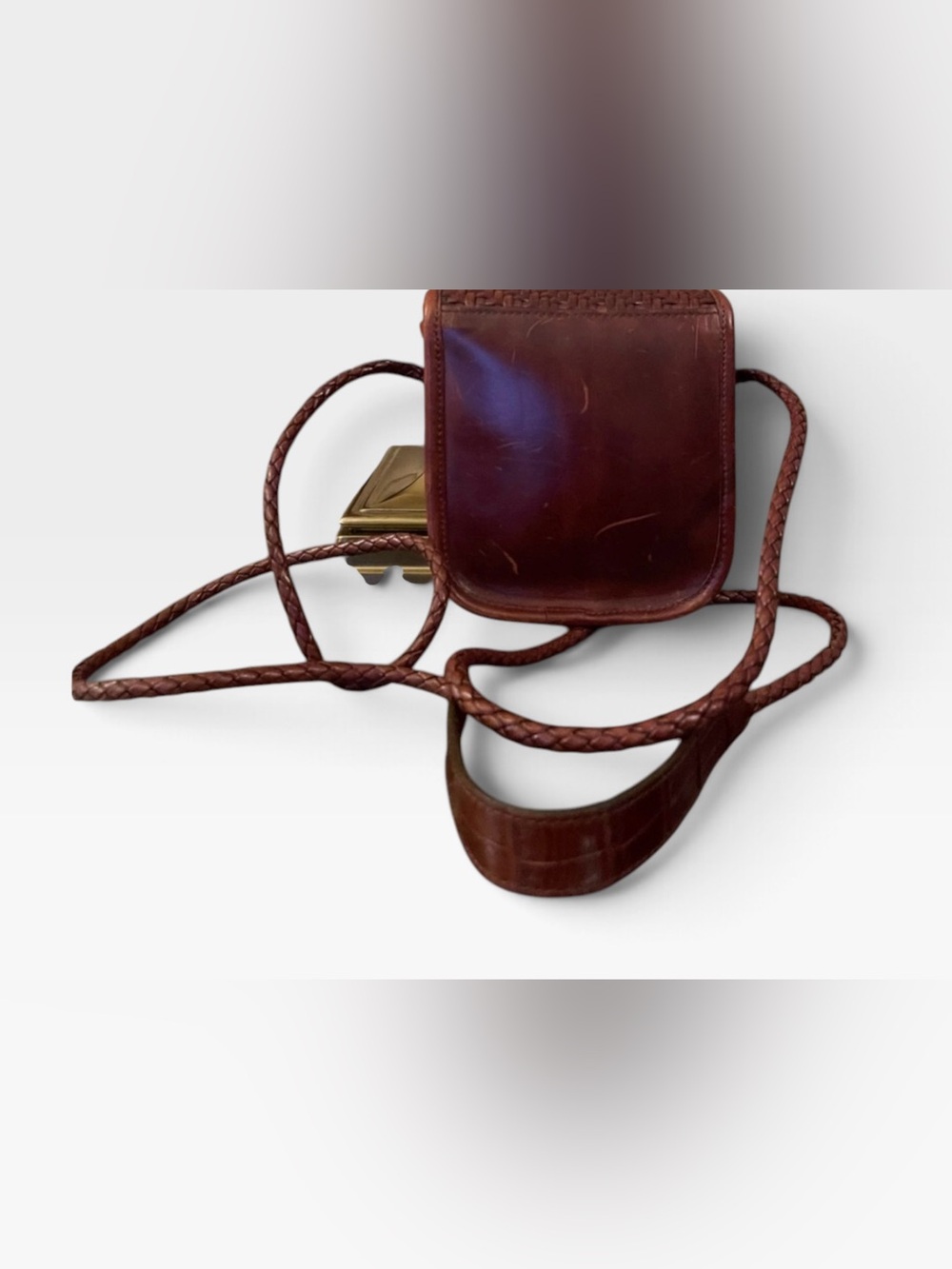 Classic Brown Leather Crossbody Bag